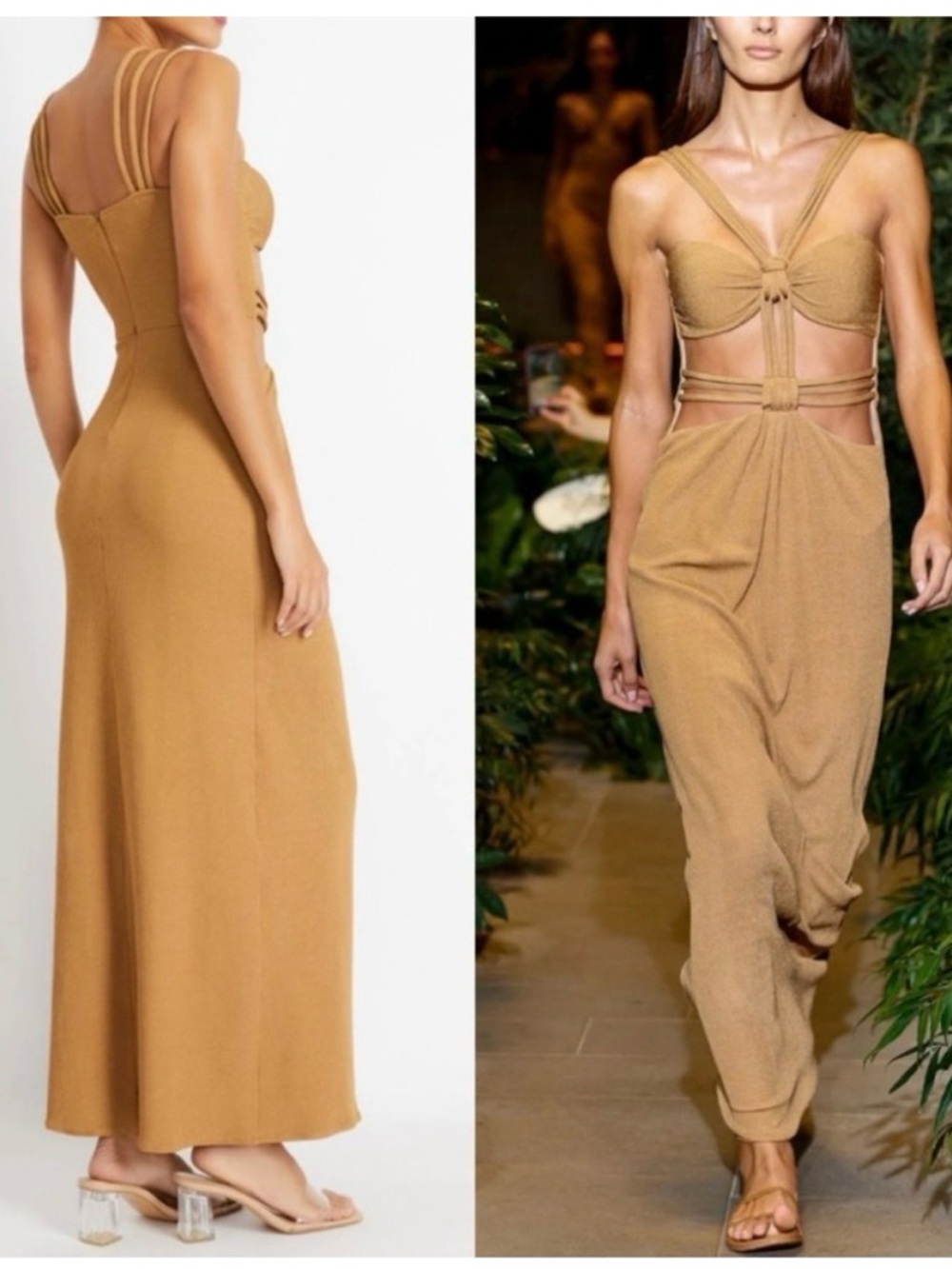 PatBo Knit Cutout Maxi Dress